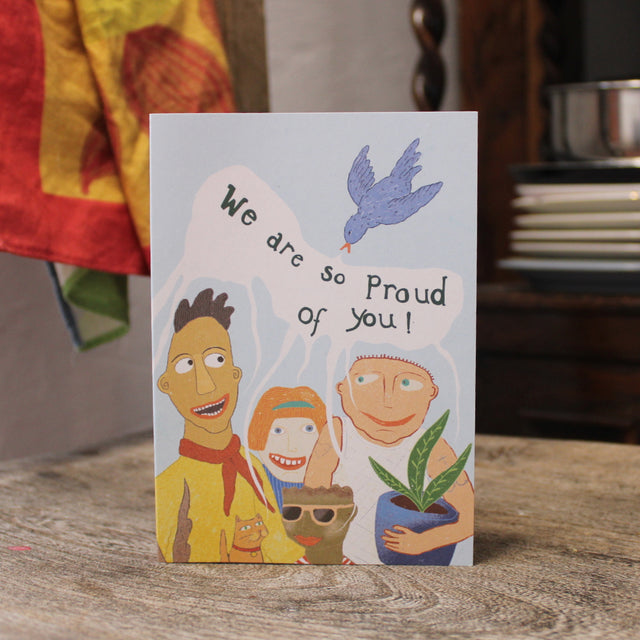 We Are So Proud Of You A6 Greetings Card